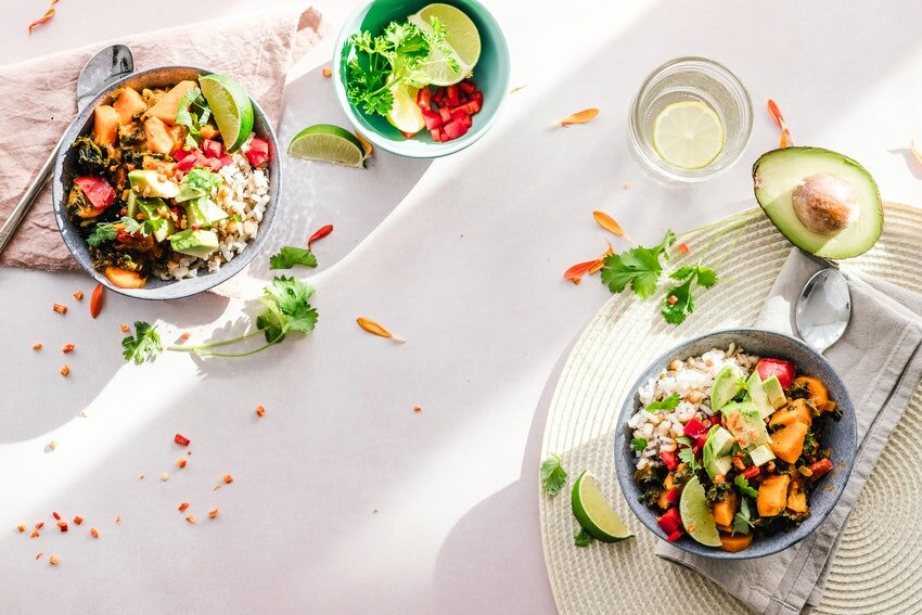 comida bowls veganos