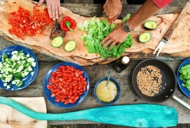 vegetarianos cocinando